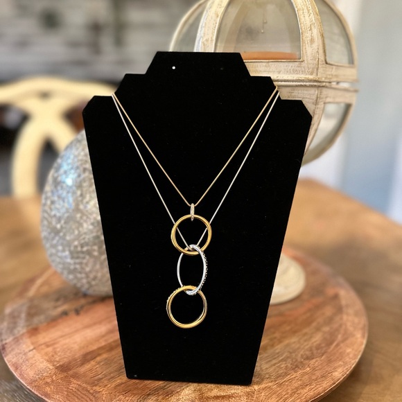 Swarovski Jewelry - Swarovski two tones necklace